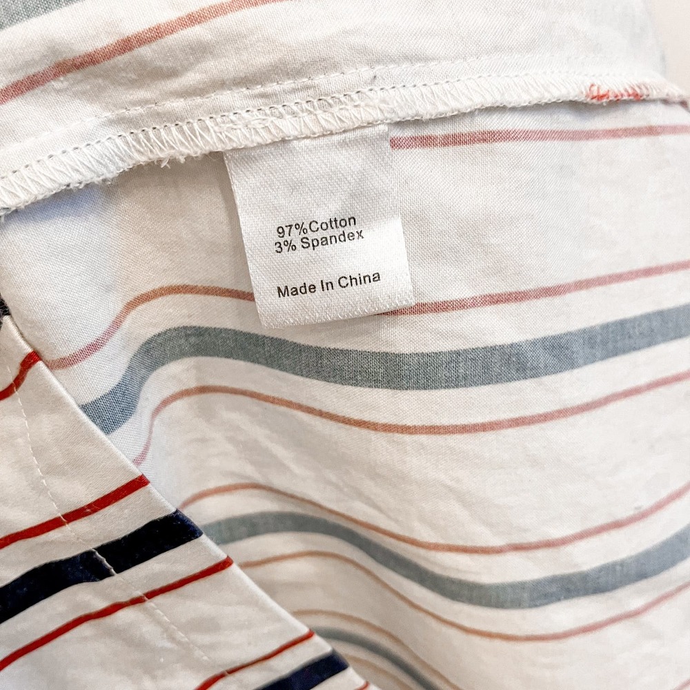 Tuckernuck Striped Mini Dress - White, Red, Blue - Picture 8 of 13